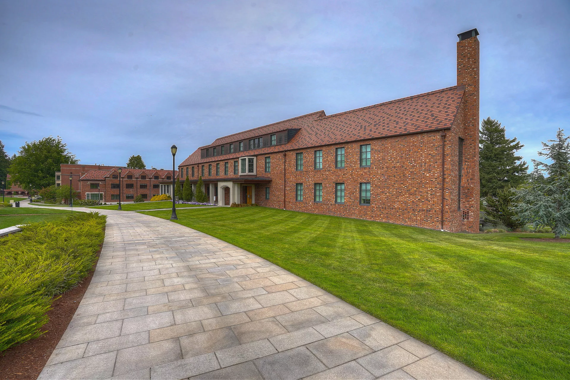 A prominent photo of the University of Puget Sound, which is a North Tacoma feature.