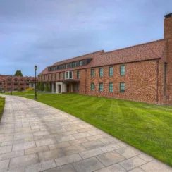 A prominent photo of the University of Puget Sound, which is a North Tacoma feature.
