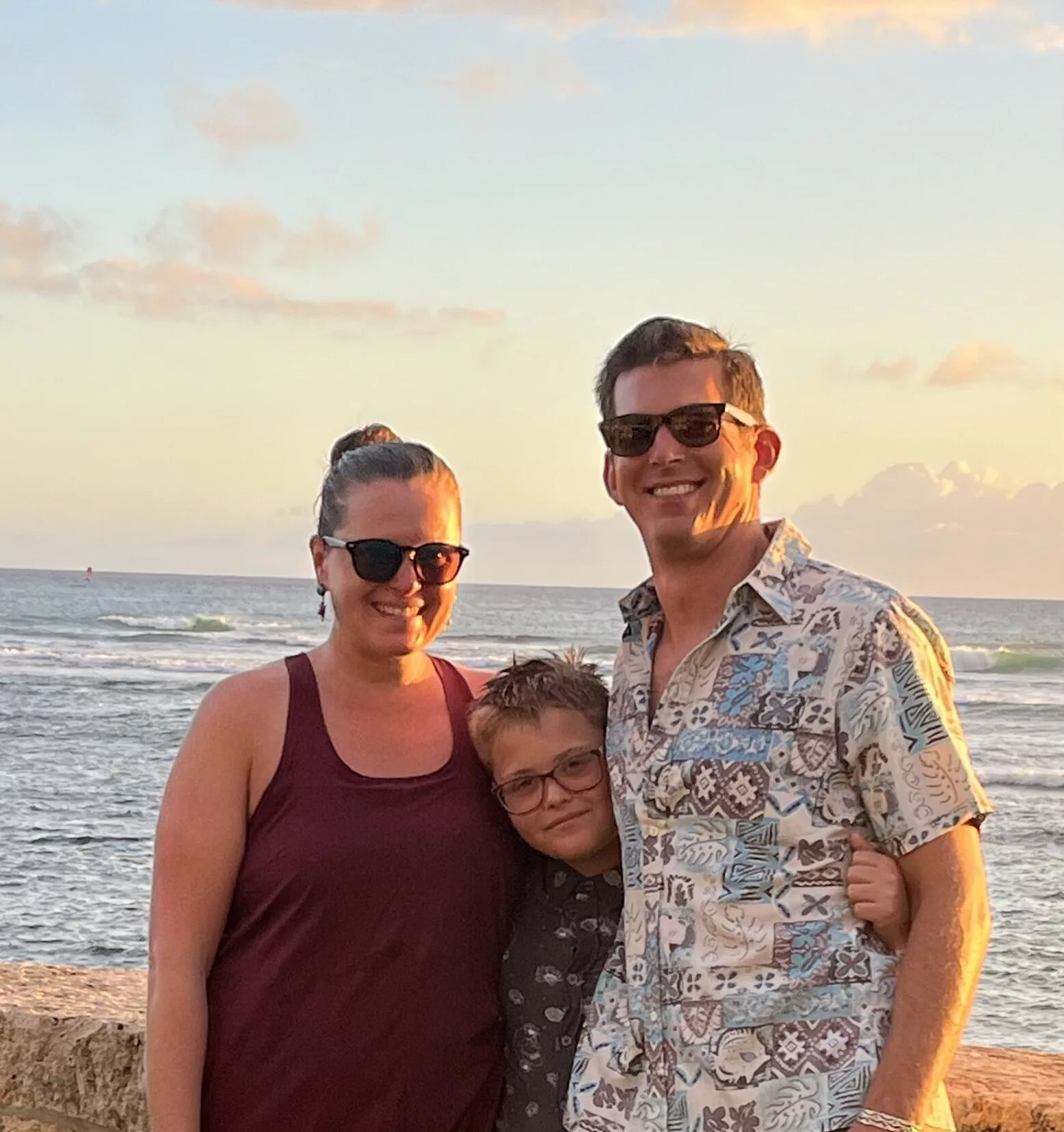 A family photo of Grant and Katy Stone, satisfied clients who were represented by the Cascade Property Advisers.